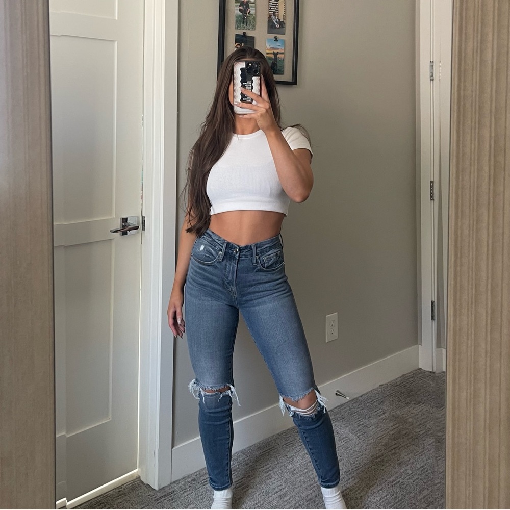 Good American Good Legs Crop Size 0/25